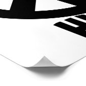 Hippie | Vredesgebaren hippies Costume Gift Idee Poster (Hoek)