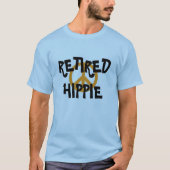 Hippie-vredessymbool t-shirt in ruste toestand (Voorkant)
