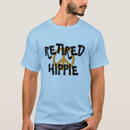 Hippie-vredessymbool t-shirt in ruste toestand