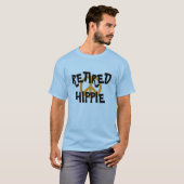 Hippie-vredessymbool t-shirt in ruste toestand (Voorkant volledig)