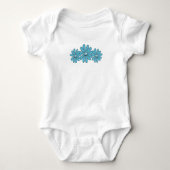 Hippie Vredesteken Bloem Aqua Romper (Voorkant)