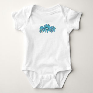 Hippie Vredesteken Bloem Aqua Romper