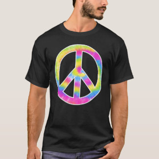 Hippie Vredesteken Tie Dye Vintage Hippy Mannen Vr T-shirt