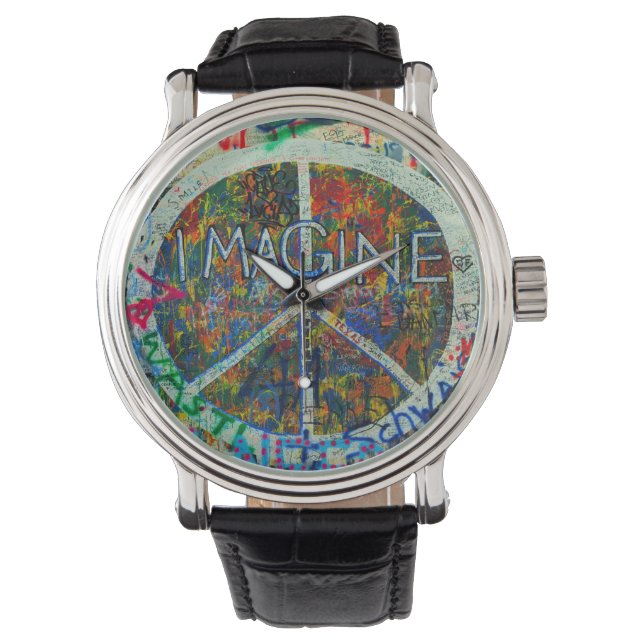 Hippie Wall Art Horloge (Voorkant)
