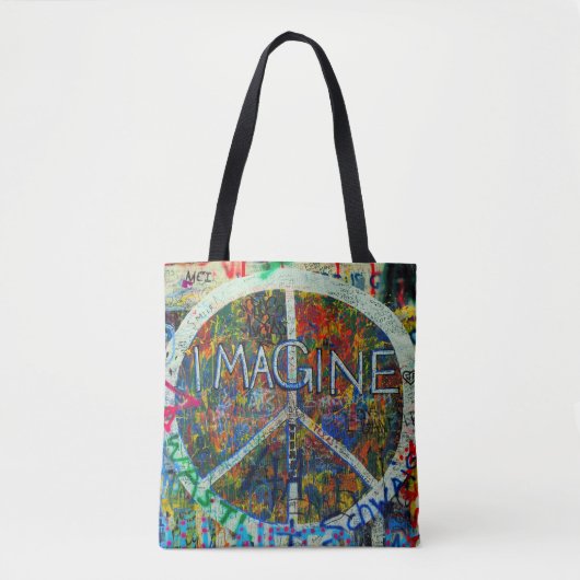 Hippie Wall Art Tote Bag (Voorkant)
