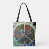Hippie Wall Art Tote Bag (Achterkant)