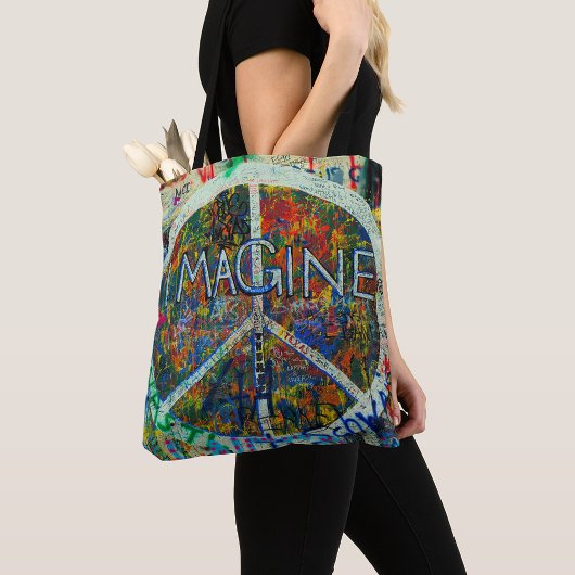 Hippie Wall Art Tote Bag