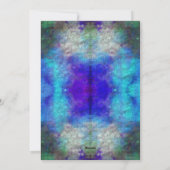 Hippie Waterverf Tie Dye Blank Kaart  (Achterkant)