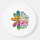 Hippie White Magneet (Voorkant)