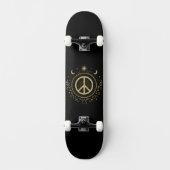 Hippie Witchy Peace Sign Mystical Persoonlijk Skateboard (Voorkant)