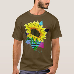 Hippie Yellow Flower Lover 80 s Vaporwave esthetis T-shirt