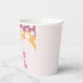 Hippie Young Wild en Three Daisy Birthday Papieren Bekers (Links)