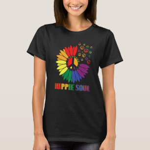 Hippie Ziel Madeliefje Vredes Symbool Bloem Voor M T-shirt