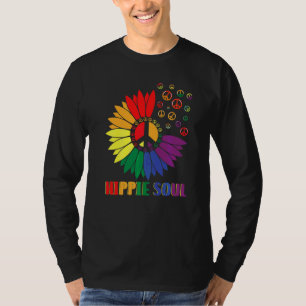 Hippie Ziel Madeliefje Vredes Symbool Bloem Voor M T-shirt