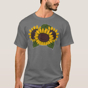 Hippie zonnebloemen Gele bloemen T-shirt