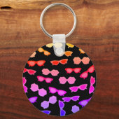 Hippie zonnebril sleutelhanger (Voorkant)