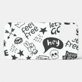 Hippie Zwart & Wit:  stijl Case-Mate iPhone Case (Achterkant (horizontaal))