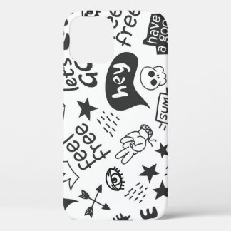 Hippie Zwart & Wit: stijl Case-Mate iPhone Case