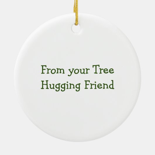 Hippieboom knuffelen Santa Ornament (Achterkant)