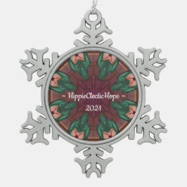 HippieClecticHope op RAD 8-1 Tin Sneeuwvlok Ornament