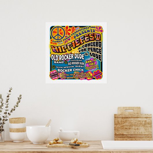 Hippiefest Concert Poster (Keuken)