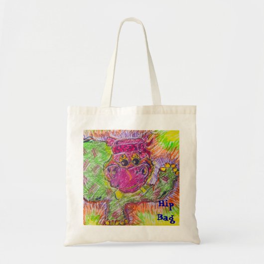Hippiepotamos Hip Bag Tote Bag (Voorkant)