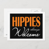 Hippies altijd welkom briefkaart (Voorkant / Achterkant)