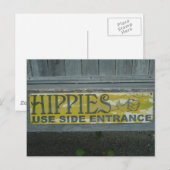 Hippies-Briefkaart Briefkaart (Voorkant / Achterkant)
