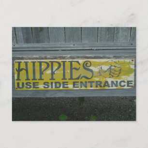 Hippies-Briefkaart Briefkaart