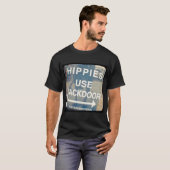 Hippies Gebruik Mannen met achterdeur T-shirt (Voorkant volledig)