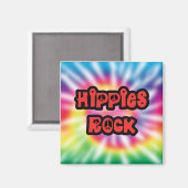  Hippies Rock Tie Dye Magnet (Voorkant / Achterkant)