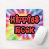  Hippies Rock Tie Dye Mousepad Muismat (Met muis)