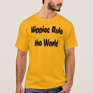 Hippies Rule de wereld T-shirt