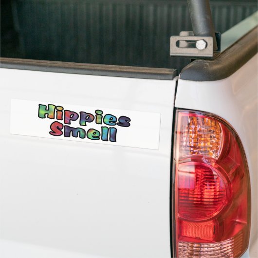 Hippies Smell Bumpersticker (Op Truck)