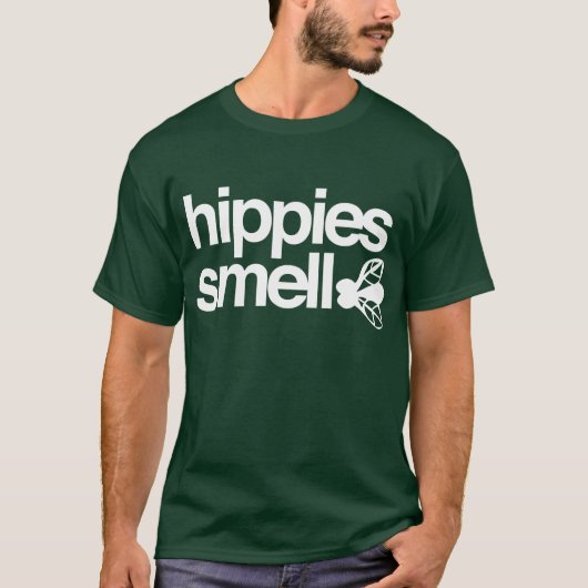 Hippies Smell T-shirt (Voorkant)