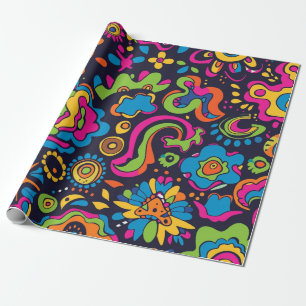 hippiewikkelpapier cadeaupapier