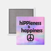 Hippiiness is Geluk Magneet (Voorkant / Achterkant)