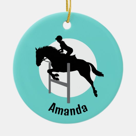hippisch ontwerp-Ornament Keramisch Ornament (Voorkant)