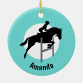 hippisch ontwerp-Ornament Keramisch Ornament (Achterkant)