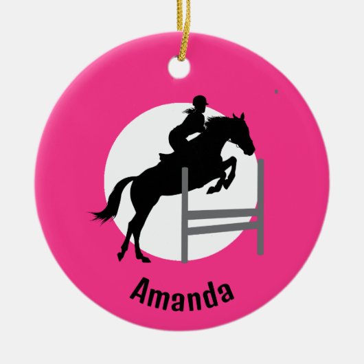 hippisch ontwerp-Ornament Keramisch Ornament (Voorkant)