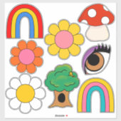 Hippisch retro collectie sticker (Vel)