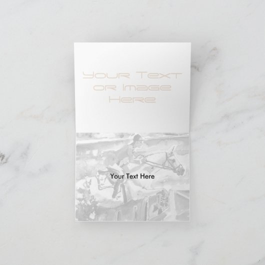 hippische bedankkaart van Ginette (Binnen)