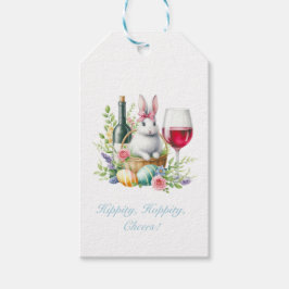 Hippiteit, Hoppity bunny wine Gift Label Cadeaulabel