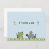 Hippity Frog Turtle Bedankt voor je notitiekaarten (Voorkant / Achterkant)