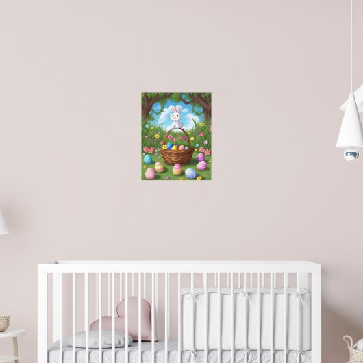 Hippity Hop Bunny Poster (Kinderkamer 2)