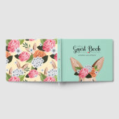 Hippity Hop Easter Floral Bunny Rabbit Baby shower Gastenboek (Volledig)