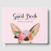 Hippity Hop Easter Floral Bunny Rabbit Baby shower Gastenboek (Voorkant)