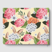 Hippity Hop Easter Floral Bunny Rabbit Baby shower Gastenboek (Achterkant)