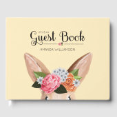 Hippity Hop Easter Floral Bunny Rabbit Baby shower Gastenboek (Voorkant)