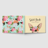 Hippity Hop Easter Floral Bunny Rabbit Baby shower Gastenboek (Volledig)